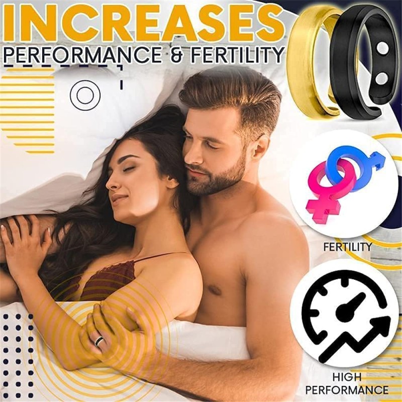 (black) men's  Magnatic Rings-----
