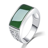 Italian Titanium Bio silver  Stone Rings