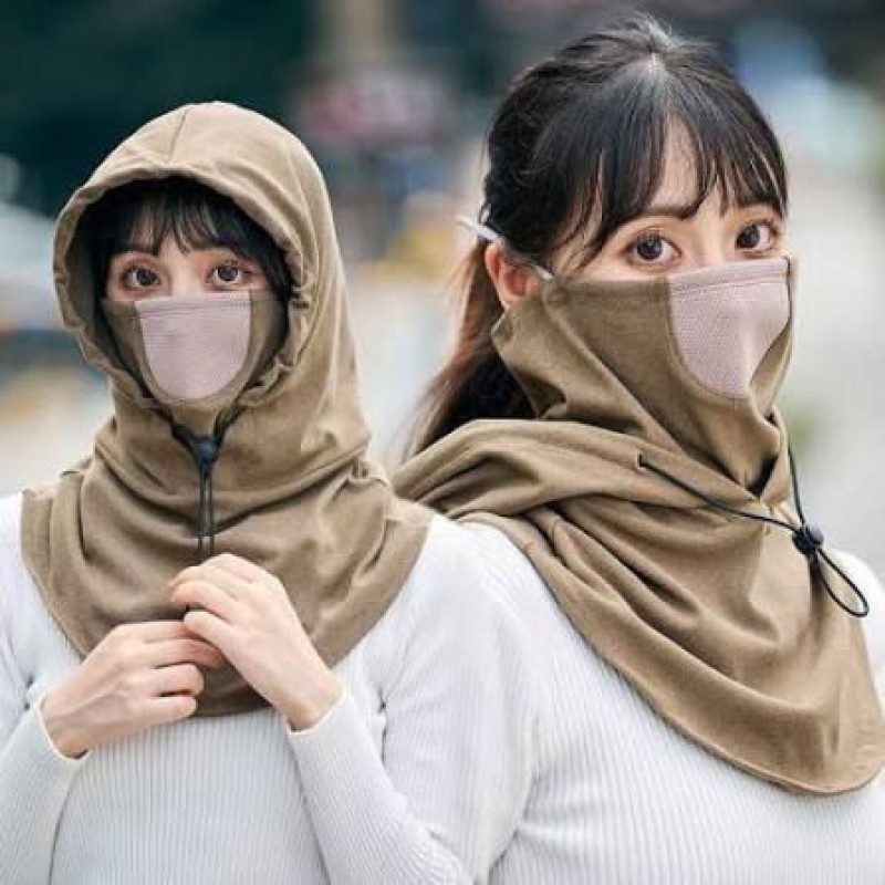 Windproof  Full Face Mask brwun)